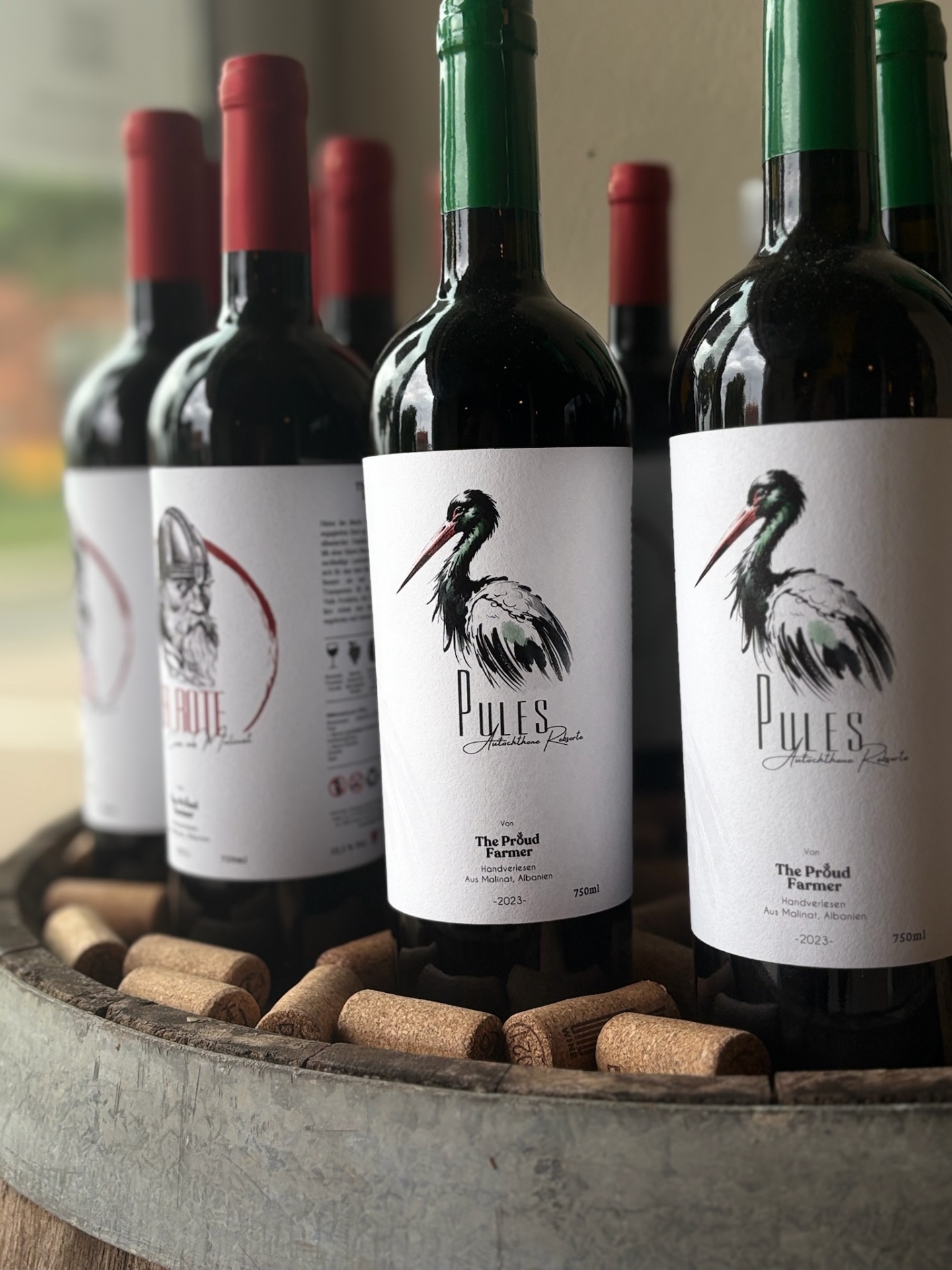 Albanische Weine von The Proud Farmer in der Lager-Bar Greene in Einbeck